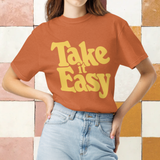 Take It Easy Orange - Fall Faith-Inspired T-Shirt