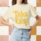Take It Easy Cream - Fall Faith-Inspired T-Shirt